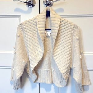 Mac & Jac Short Pom Pom Poncho